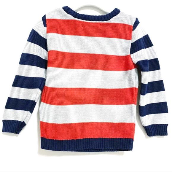 Marks and Spencer Dinosaur Christmas Tree Striped Sweater - Picture 8 of 9